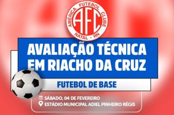 América Futebol Clube realizará Avaliação Técnica em Riacho da Cruz